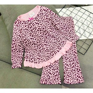 [FLASH SALE] Đồ bộ bé gái, bộ ngủ dài tay cho bé gái size 8-25KG chất thun cotton mềm mịn mát