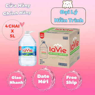 Thùng Nước Lavie Khoáng Thiên Nhiên 5L (4 chai)