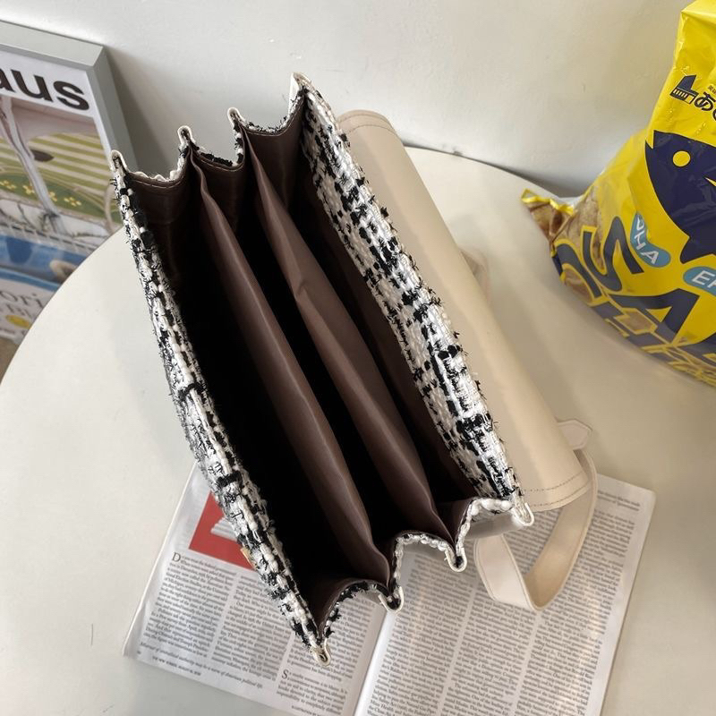 BLN49D2907 BALO NỮ VINTAGE Balo HỌC SINH VẢI DẠ TWEED ULZZANG HÀN QUỐC