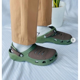 Dép sục nhựa chống hôi chân -Croslite-Yukon-Sport-Clog màu xanh rêu