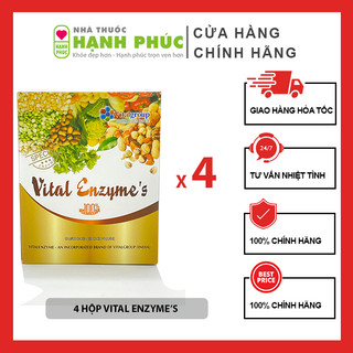 [COMBO 4 HỘP] Vital Enzymes Hàn Quốc Bổ Sung Enzym Tự Nhiên