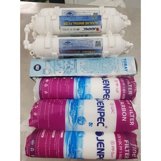 Bộ 9 lõi lọc nước JENPEC, dùng thay thế cho máy lọc nước Jenpec, Aqua, Karofi, Kangaroo...
