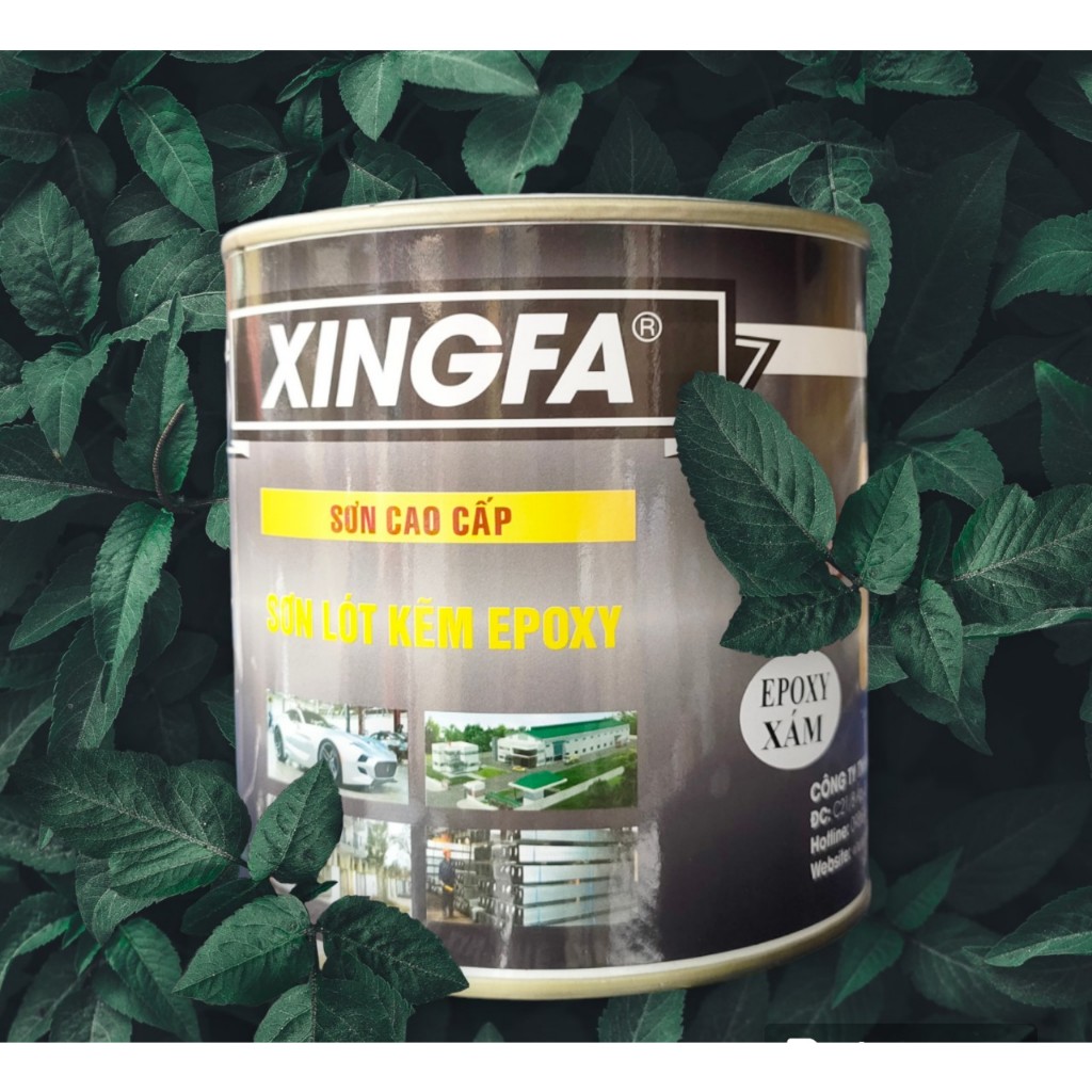 Sơn chống rỉ 1 thành phần xám epoxy Xingfa lon 800ml