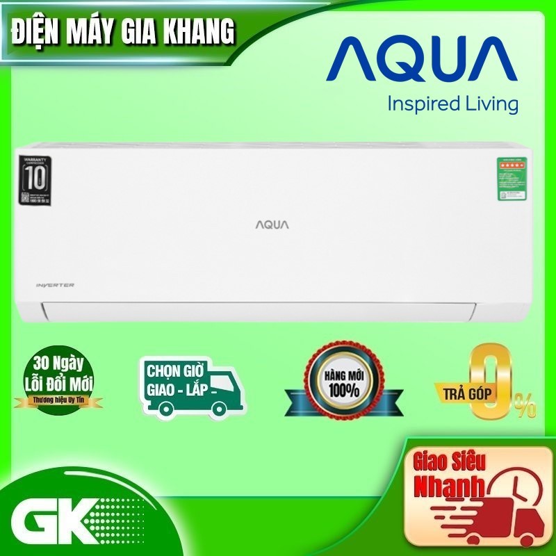 AQA-RV18QA -- MIỄN PHÍ CÔNG LẮP ĐẶT -- Máy Lạnh Aqua Inverter 2.0 Hp AQA-RV18QA