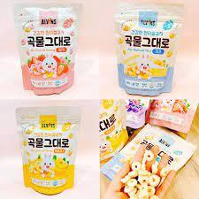 Bánh ăn dặm cho bé từ 7M+ tập bốc nhón, Bánh gạo vị dâu, việt quất và chuối chua ngọt tan nhanh Alvin Step 2