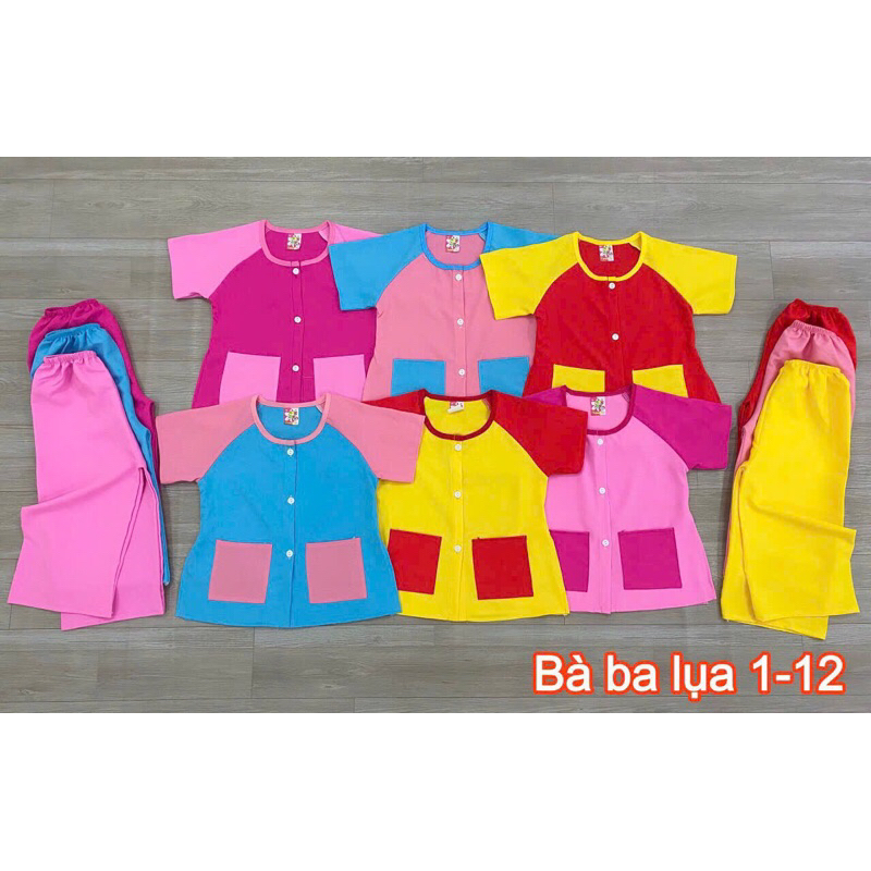 Bộ bà ba lụa cho bé 5-17kg