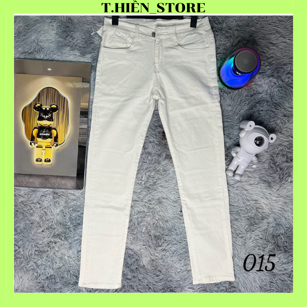 Quần jean nam dài trơn, hoặc rách gối, mẫu mới hot trend, phong cách thời trang trẻ trung sang trọng