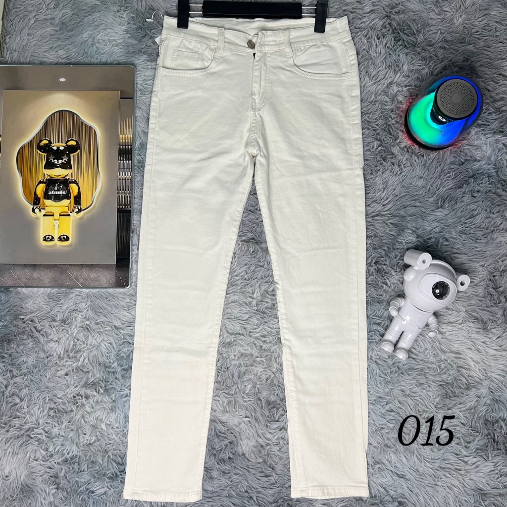 Quần jean nam dài trơn, hoặc rách gối, mẫu mới hot trend, phong cách thời trang trẻ trung sang trọng