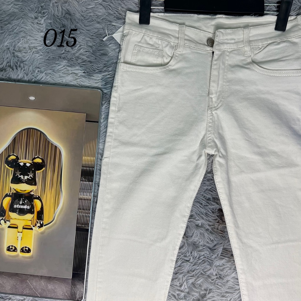 Quần jean nam dài trơn, hoặc rách gối, mẫu mới hot trend, phong cách thời trang trẻ trung sang trọng