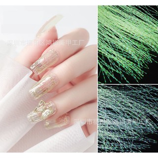 Sợi trang trí móng ánh dạ quang/ sợi ẩn trang trí dạ quang