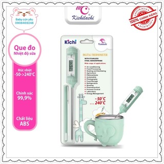 Que đo nhiệt độ sữa, đo nhiệt độ nước tắm, nhiệt kế điện tử kichilachi cho bé