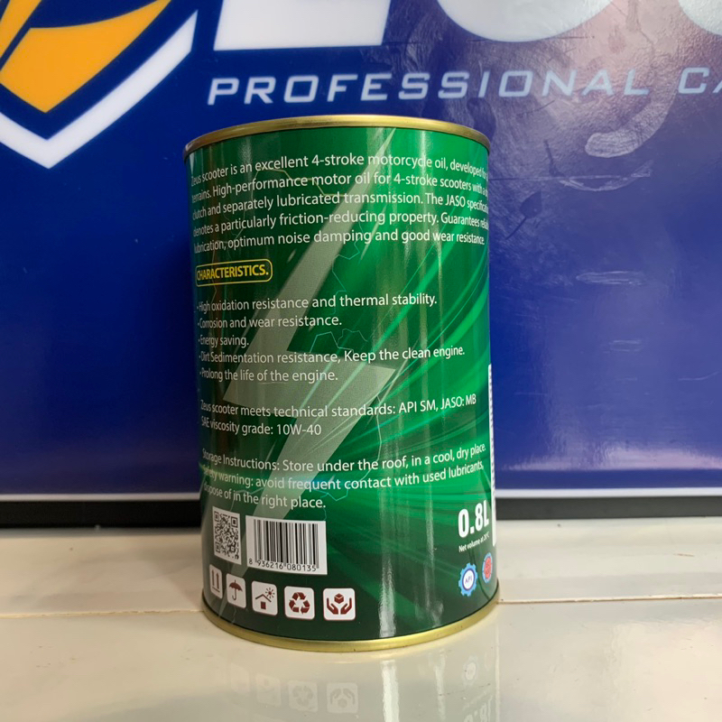 Dầu Nhớt Xe Máy ZEUS SCOOTER  SAE 10W40 100% SYNTHETIC 800ml Giá Rẻ Hiệu Quả Cao