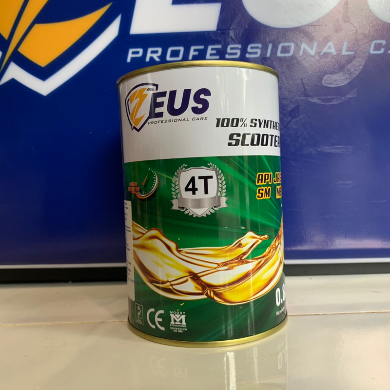 Dầu Nhớt Xe Máy ZEUS SCOOTER  SAE 10W40 100% SYNTHETIC 800ml Giá Rẻ Hiệu Quả Cao