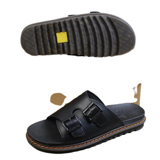Dép quai ngang doctor martens thái lan da bò cao cấp đế cao 4.5cm full hộp DT05