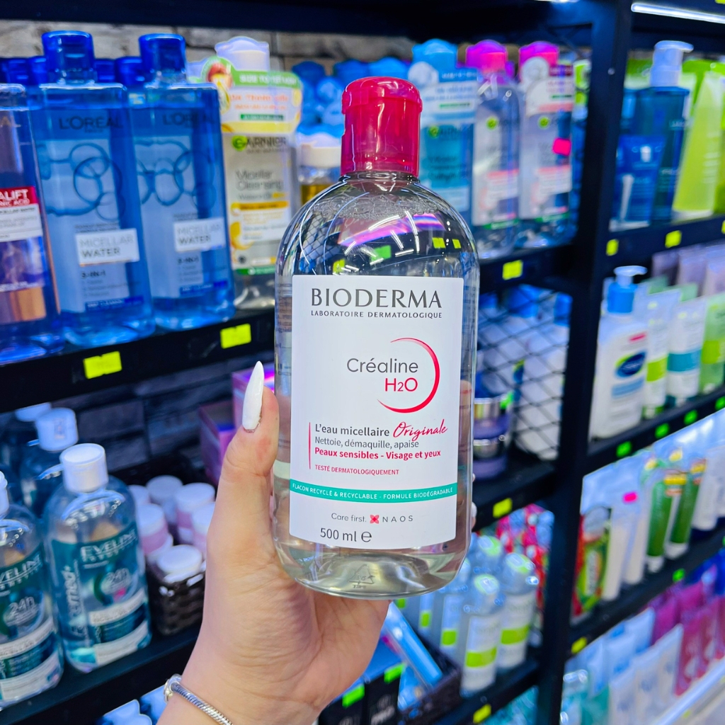 Nước Tẩy Trang Bioderma Chính Hãng Cho Da Dầu Mụn Và Da Nhạy Cảm 500ml, Bio 100ml Dịu Nhẹ