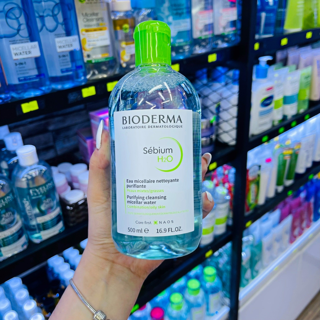 Nước Tẩy Trang Bioderma Chính Hãng Cho Da Dầu Mụn Và Da Nhạy Cảm 500ml, Bio 100ml Dịu Nhẹ