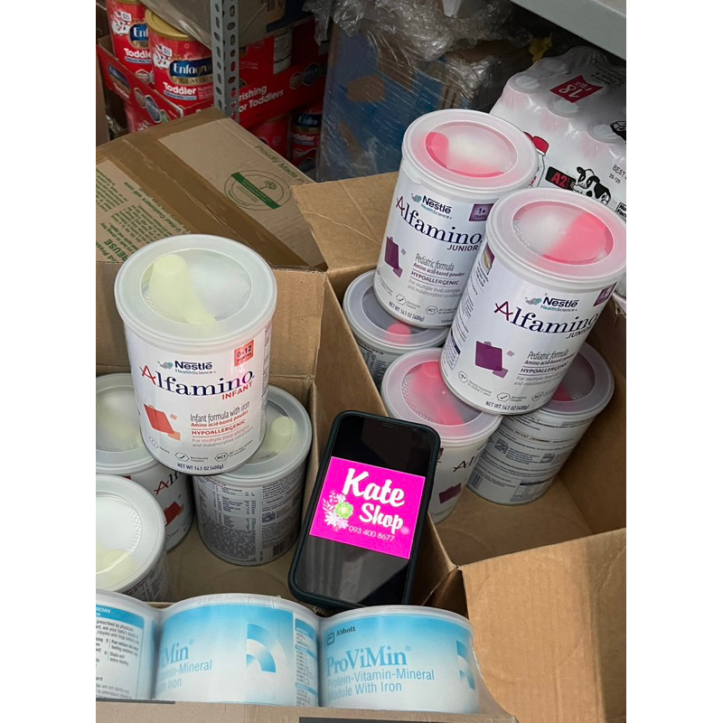 Bay air - Sữa bột Alfamino Nestle INFANT / JUNIOR 400g Dành cho bé dị ứng