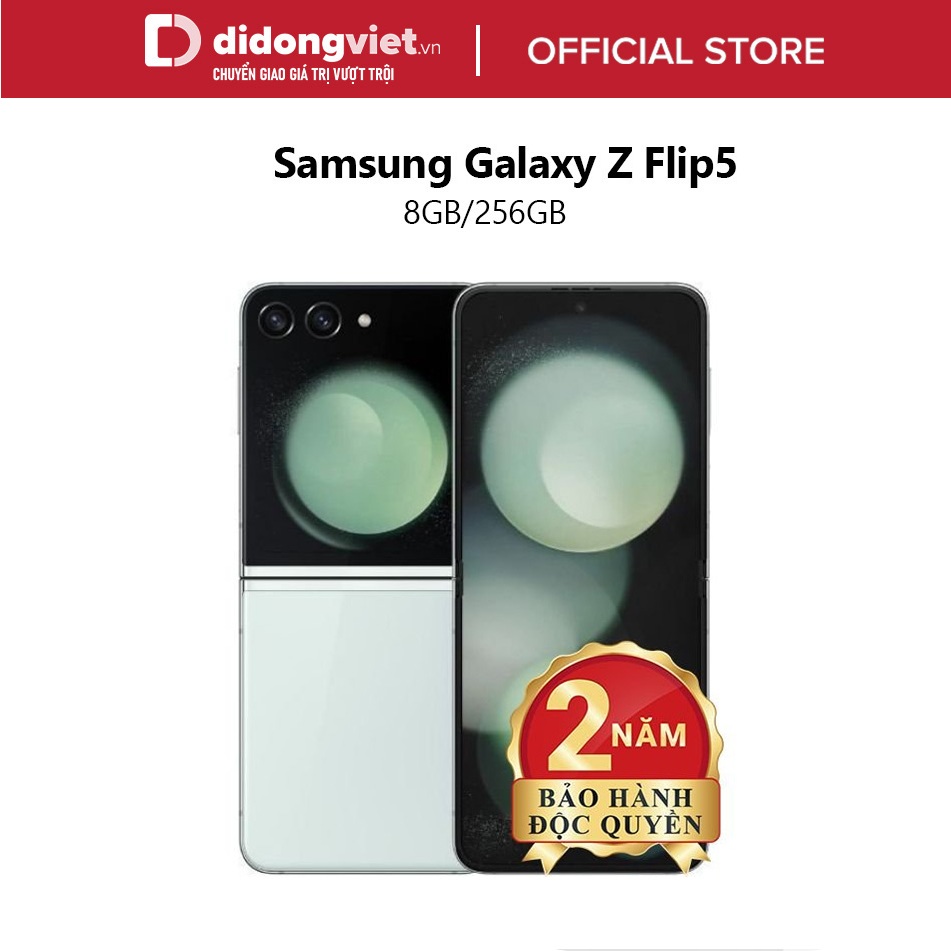 Điện Thoại Samsung Galaxy Z Flip5 5G 8GB/256GB Chính Hãng - Bảo hành độc quyền 2 năm tại Di Động Việt