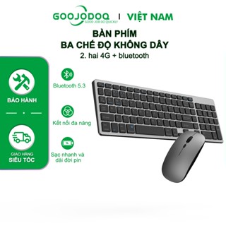 Bàn phím Goojodoq Modus Bluetooth 3 102 phím Bàn phím chuột không dây dành cho Macbook Laptop Máy tính để bàn