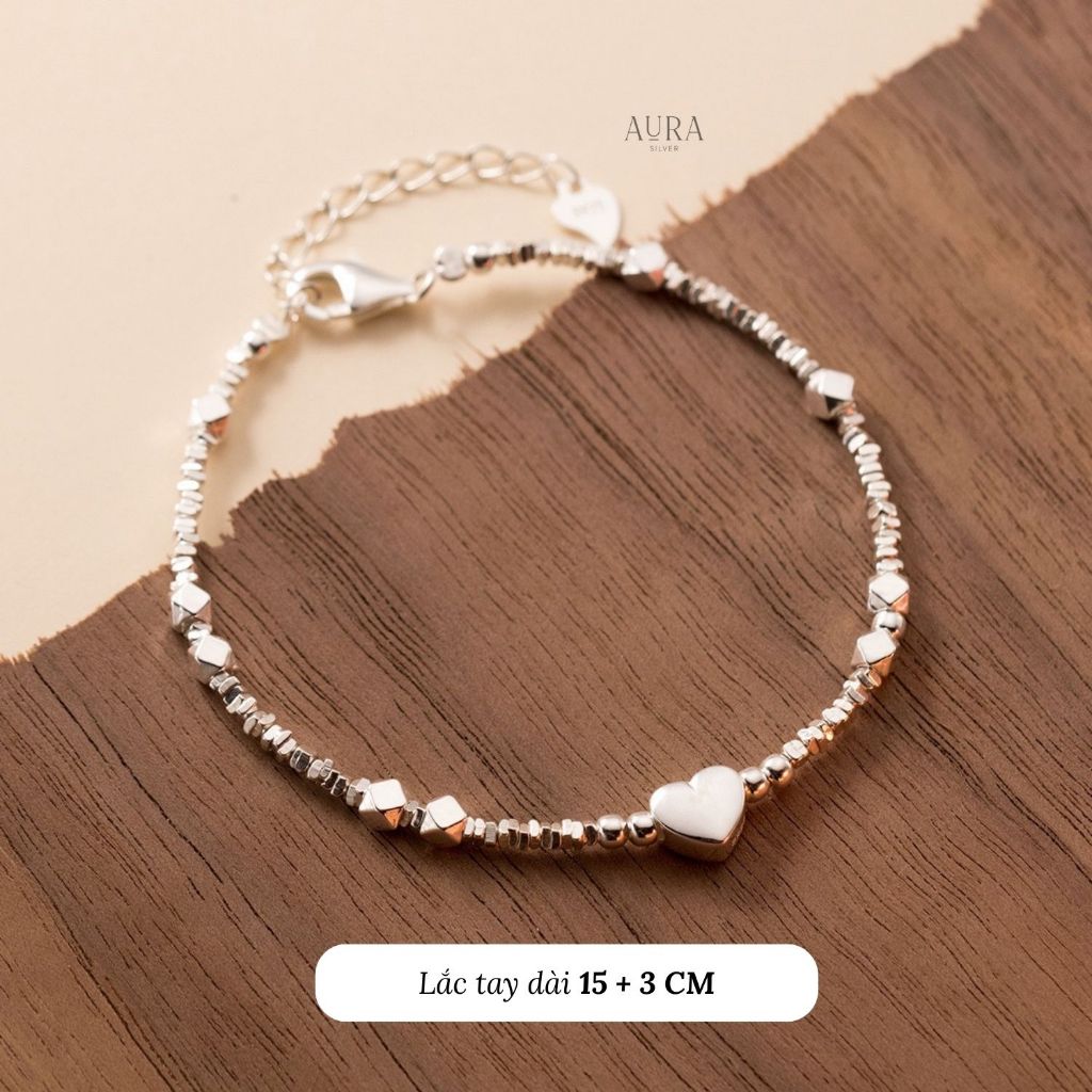 Vòng tay bạc nữ 925 lắc tay Lalin-Aura Silver-LT35