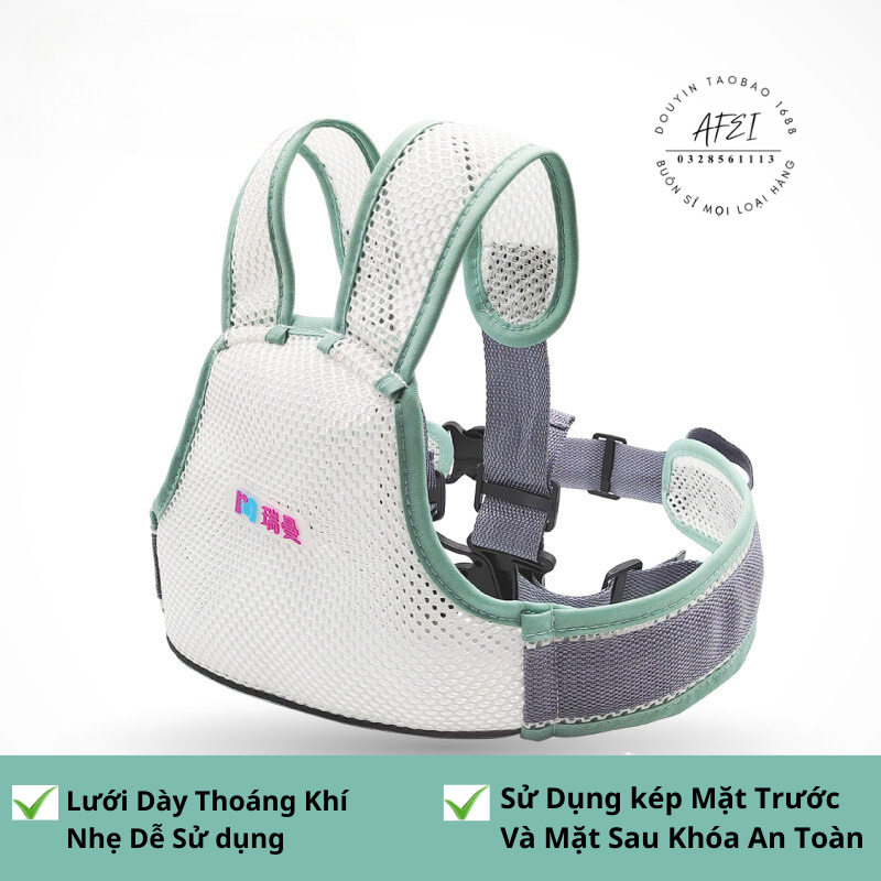 Đai Đi Xe Máy An Toàn Vải Lưới Thoáng Mát Cho Bé Từ 1-10 Tuổi - FL42