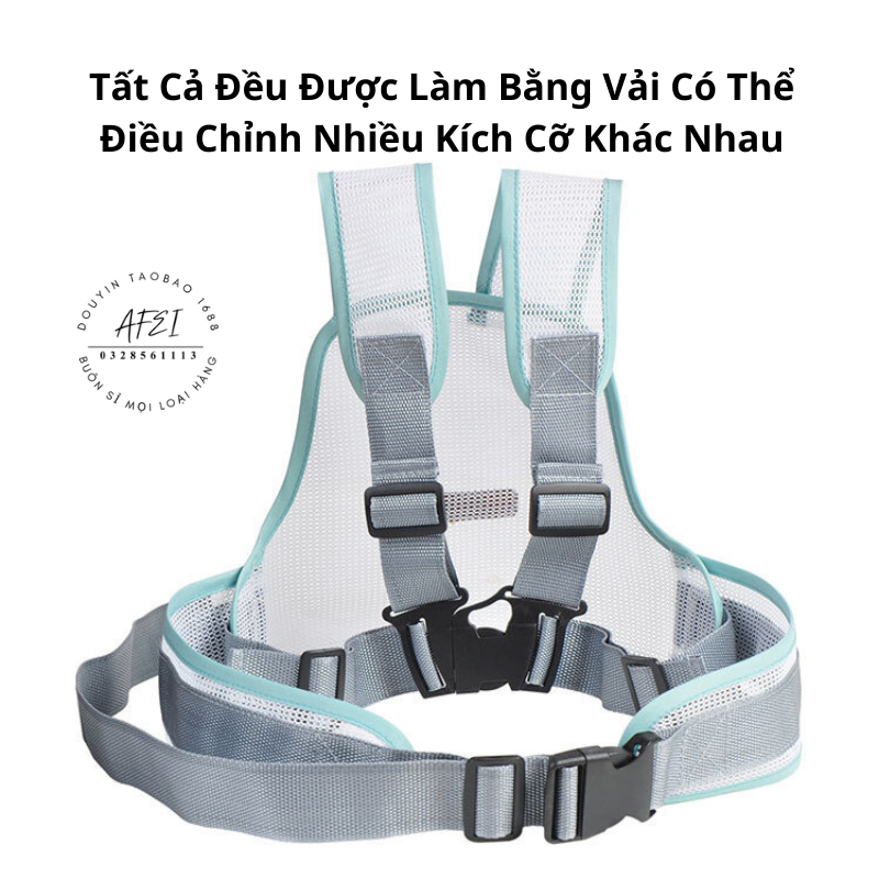 Đai Đi Xe Máy An Toàn Vải Lưới Thoáng Mát Cho Bé Từ 1-10 Tuổi - FL42