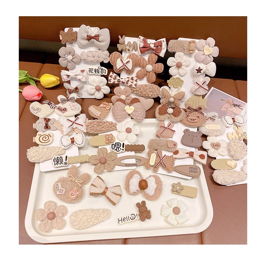 MVP3705 Set 8 kẹp tóc thỏ trắng dễ thương cho bé