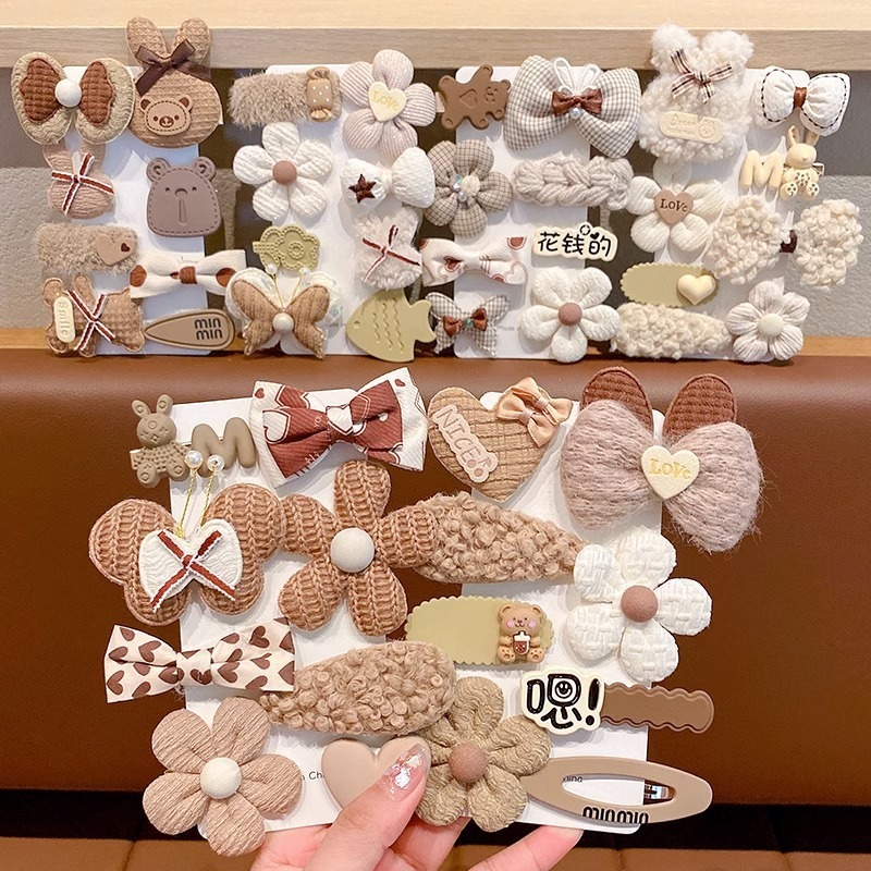 MVP3705 Set 8 kẹp tóc thỏ trắng dễ thương cho bé