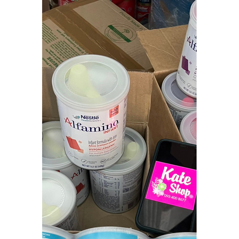 Bay air - Sữa bột Alfamino Nestle INFANT / JUNIOR 400g Dành cho bé dị ứng