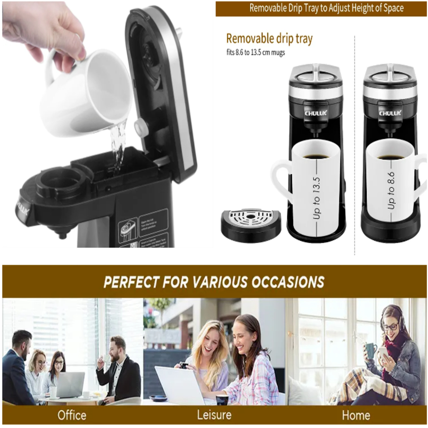 Sản phẩm Máy pha cà phê viên nén QF-CM801 Thương hiệu Đài Loan Chulux Nespresso - Bảo Hành 1 Năm