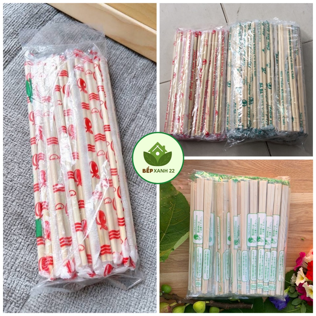 <HOT>Bó đũa tre sạch dùng 1 lần, loại 100 đôi 1 bó, Đũa tách, đũa dùng 1 lần
