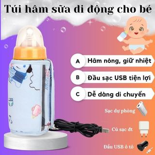 Túi ủ sữa nhiều chế độ, túi hâm bình sữa giữ nhiệt thông minh, làm ấm nhanh dễ dàng di động tốt hơn máy hâm sữa