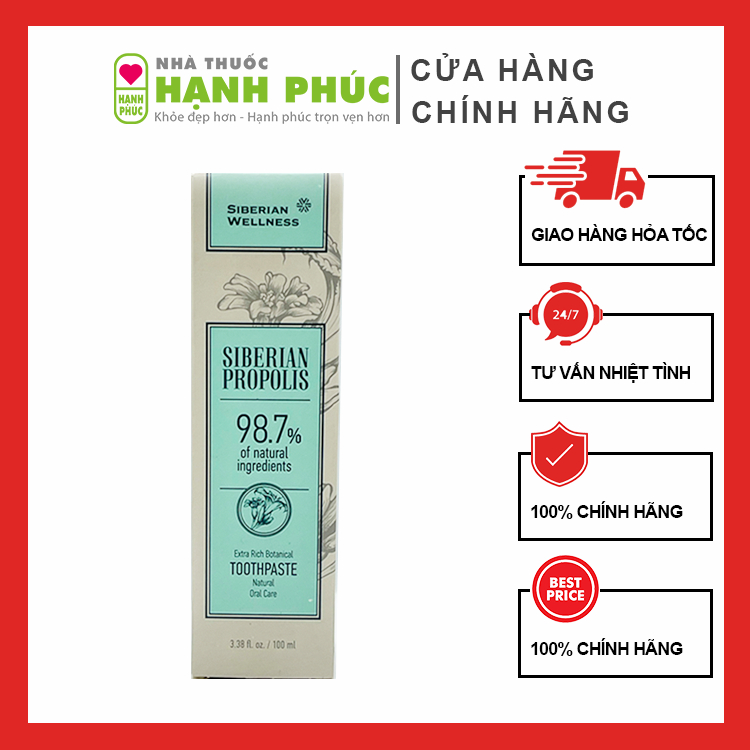 Kem Đánh Răng Thảo Dược Keo ong Siberi - Siberian Propolis Extra