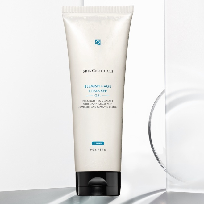 Sữa Rửa Mặt Dạng Gel Skinceuticals Blemish Age Cleanser Giúp Làm Sạch Và Tẩy tế Bào Chết