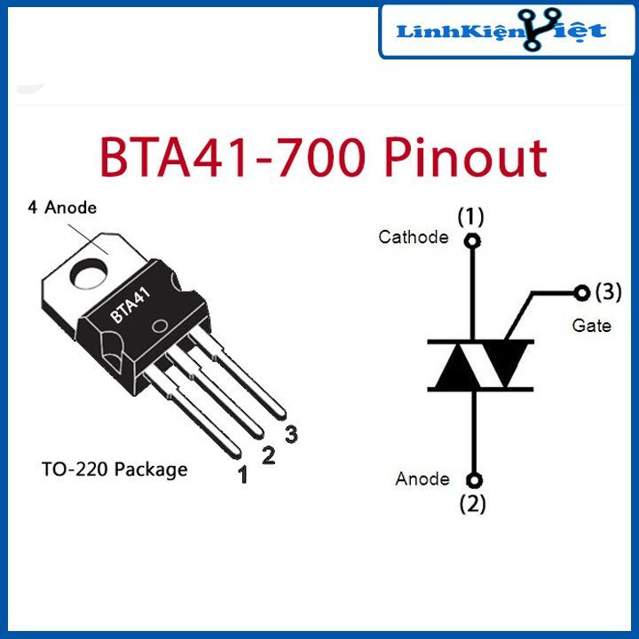 Chíp  BTA41-700B TRIAC 41A/700V TO-3P