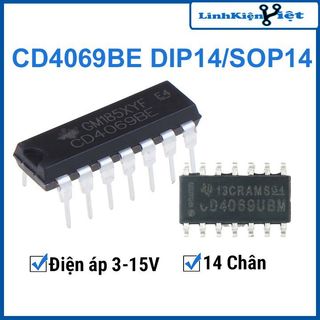 Ic chức năng cd4069be dip14, cd4069bm sop14