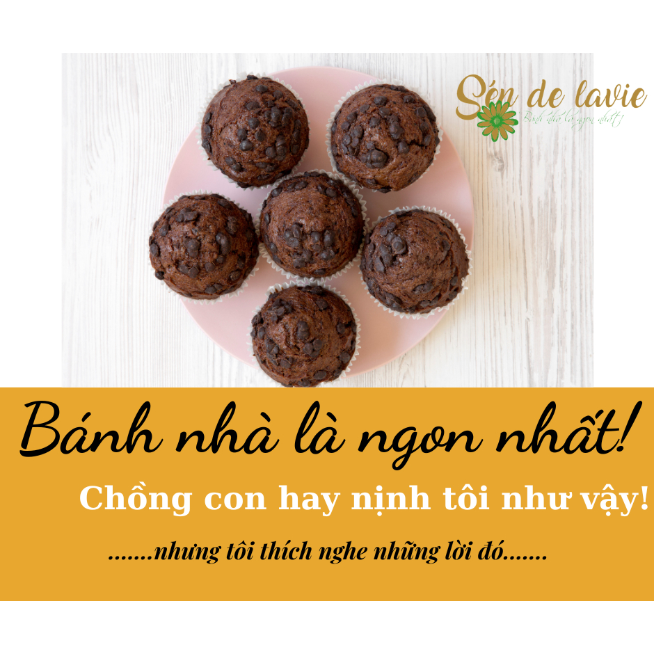 Combo Bánh Chocolate Cupcake gồm Bột trộn sẵn, nguyên liệu và vật dụng làm Bánh Chocolate Cupcake - Sén de Lavie