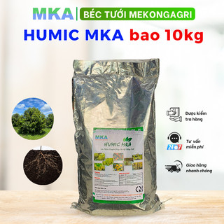 Phân bón Humic bao 10kg MKA kích rễ cải tạo đất tơi xốp tan hoàn toàn