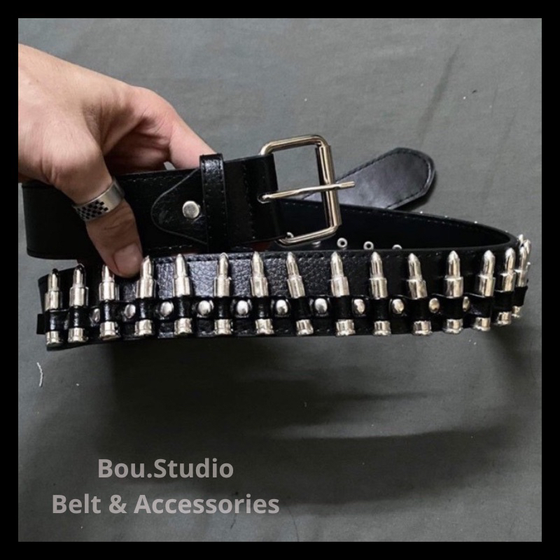 THẮT LƯNG nịt đạn thời trang belt gothicpunk belt đạn