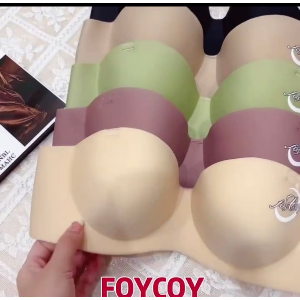 Sale sốc : Combo 3 Áo ngực  su non cúp ngang đệm dày 1,5- 2cm nâng nhẹ - quả áo phom A, size 32, 34, 36, 38