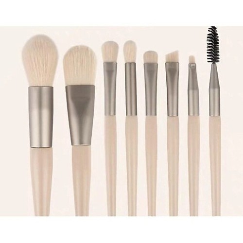 BỘ cọ trang điểm 8 món - cọ môi, kẻ mày , đánh má hồng, bút kẻ mắt....