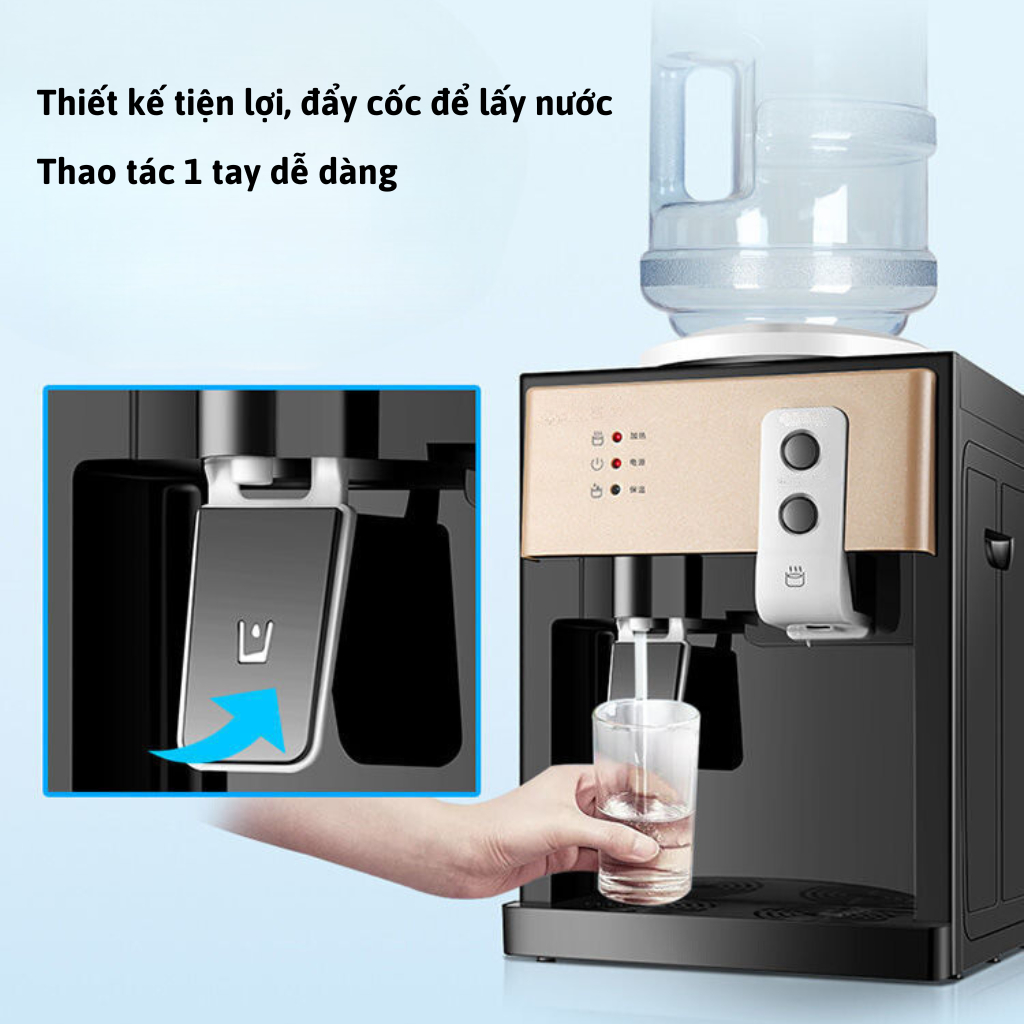 Bình lọc nước nóng lạnh, Cây nước nóng lạnh mini KAW làm nóng, lạnh nhanh bảo hành chính hãng 12 tháng