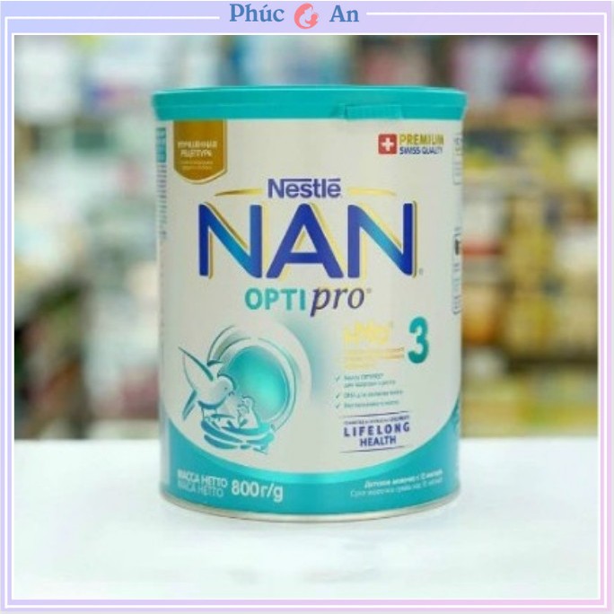 Sữa NAN NGA Số 3 800G OPTIPRO từ 12 tháng trở lên