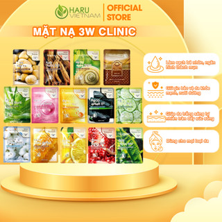 Mặt nạ 3w clinic - mặt nạ haru việt nam official giúp dưỡng ẩm cho làn da của bạn làm cho làn da tươi tắn rạng ngời