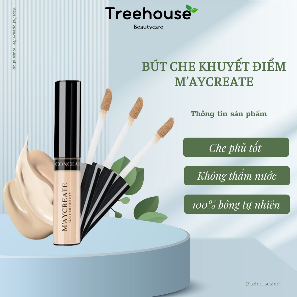 Kem che khuyết điểm M'AYCREATE Cover Perfection Tip Concealer TREEHOUSE SHOP
