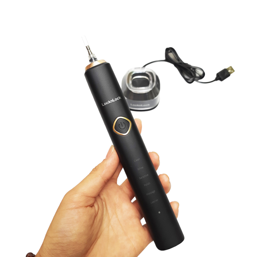 Bàn chải đánh răng điện Lock&Lock ENR636BLK - Hàng Chính Hãng