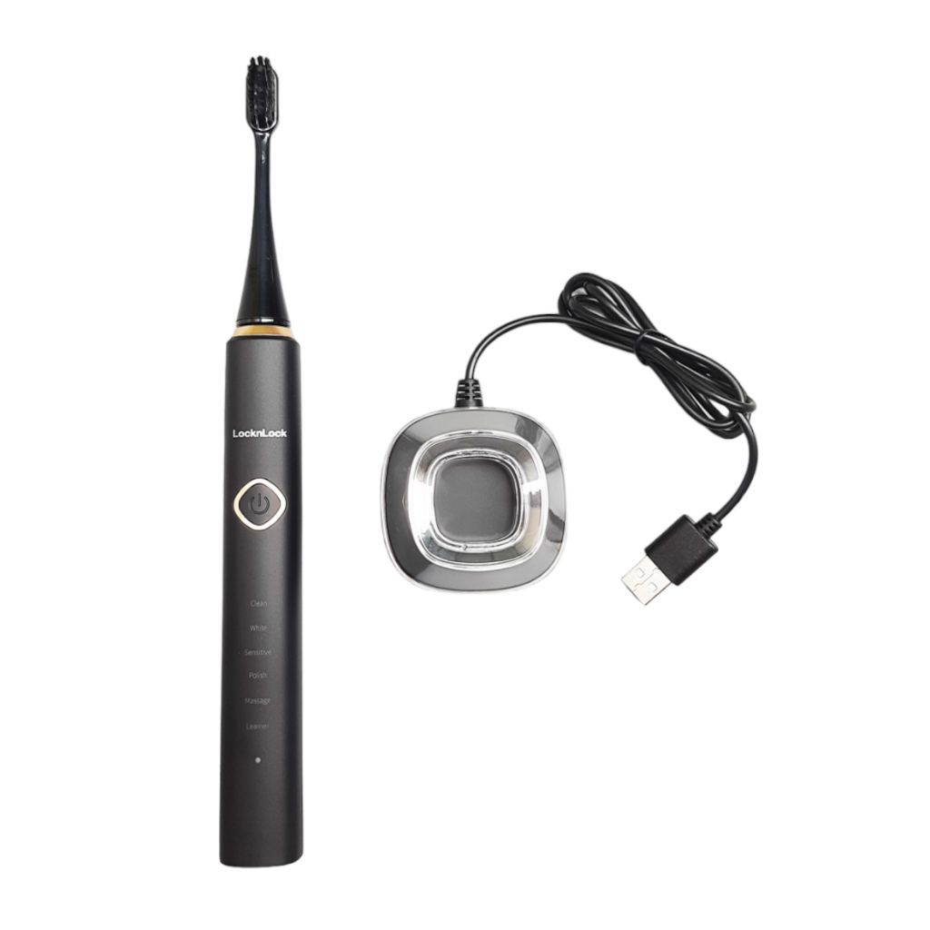 Bàn chải đánh răng điện Lock&Lock ENR636BLK - Hàng Chính Hãng
