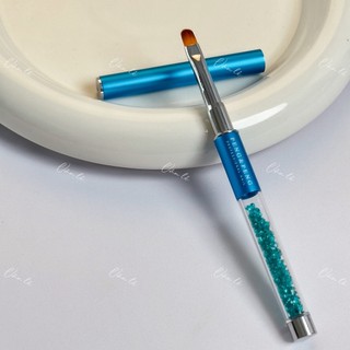 Cọ bản cọ đắp gel cán đá màu xanh