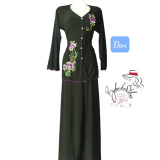 bộ BABA MÀU may sẵn thêu hoa (40-77kg)mặc vừa