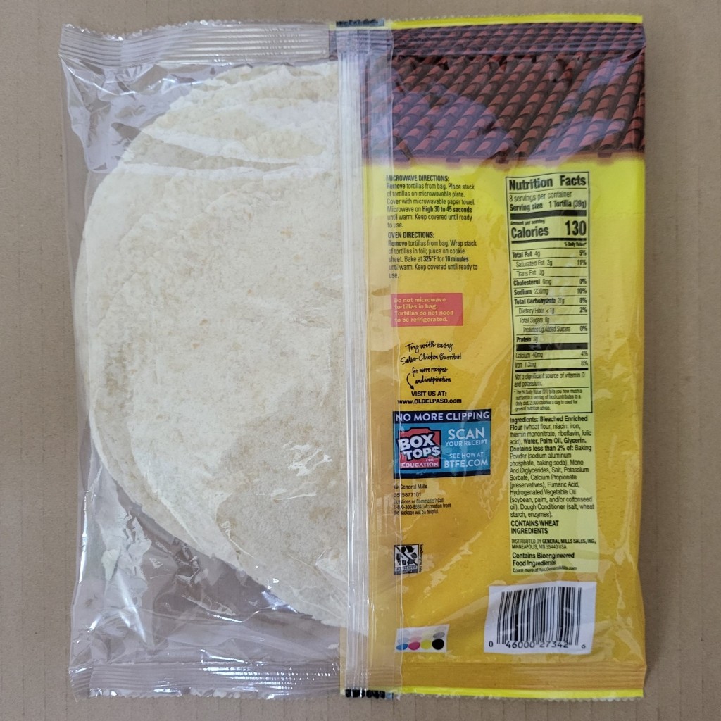 BÁNH MÌ DẸT  OLD EL PASO Tortillas Flour for Burritos